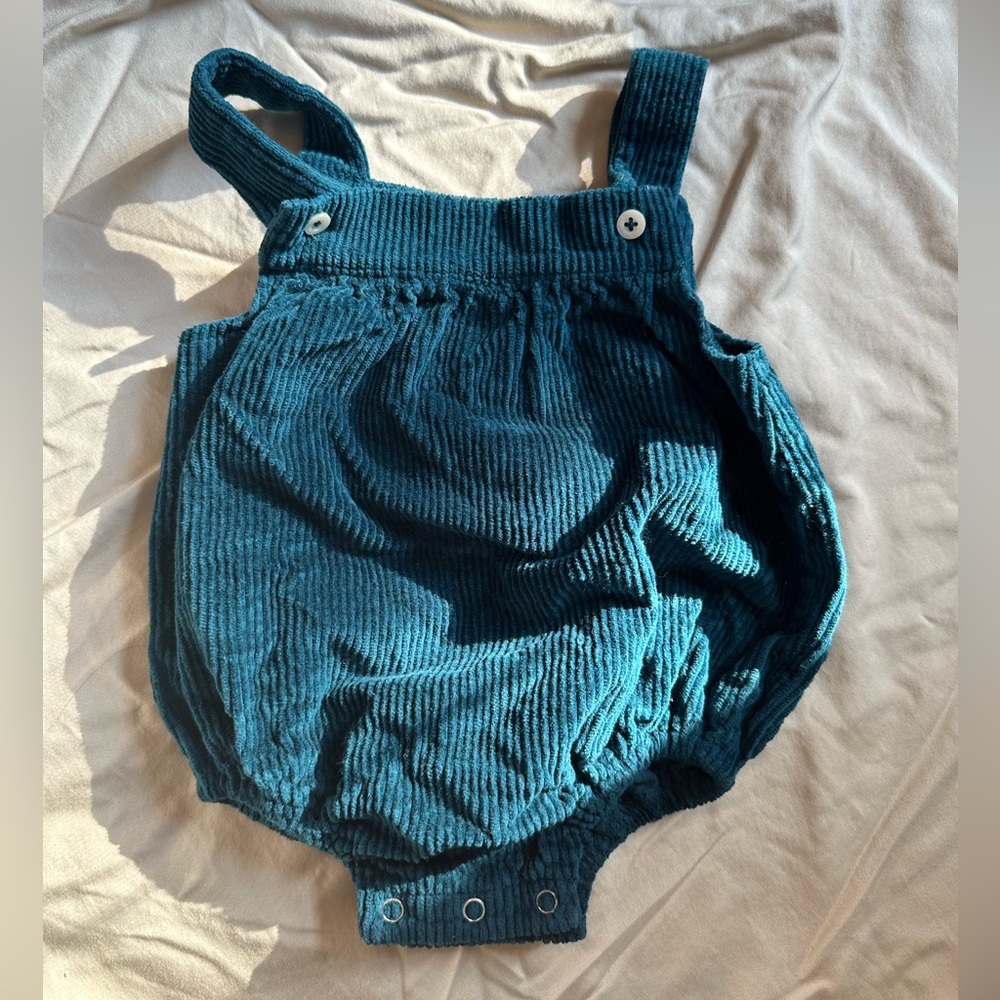 kate quinn stargazer gathered button overall bubble (organic stretchy cord)